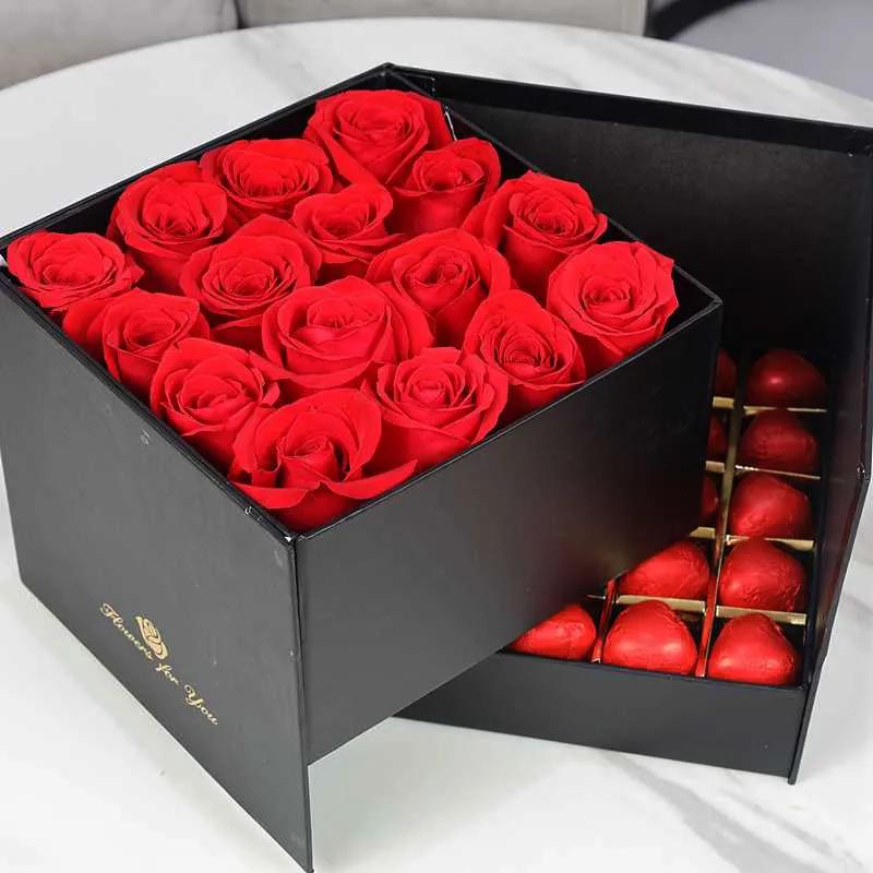 Affection Red Roses and Chocolate Box thumbnail 3