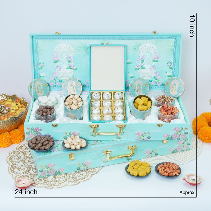 Premium Diwali Gifting Box with Dry Fruits, Chocolates & Sweets thumbnail 3