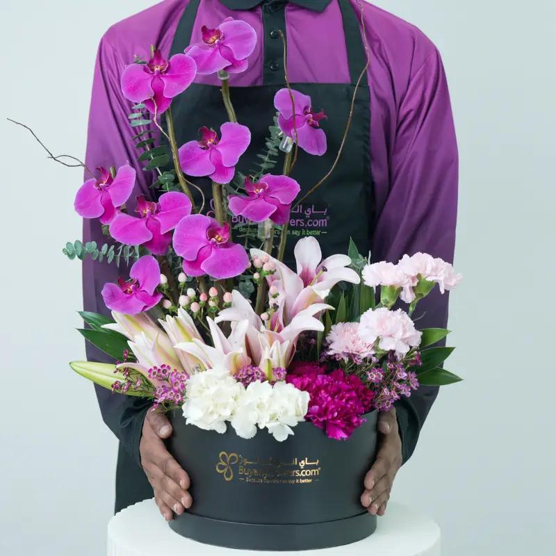 Harmony Mix Flower Box - Flowers gift from Buy Any Flowers Dubai in Al Quoz Industrial Area 4, Dubai, UAE - image 3