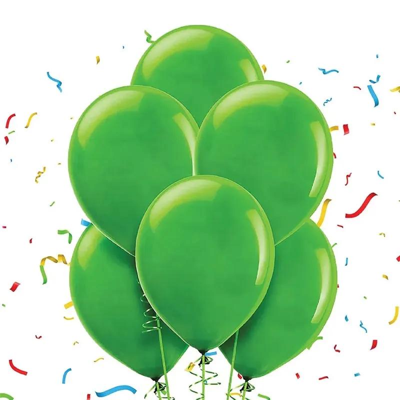 Green Helium Balloons 10 Pcs thumbnail 2