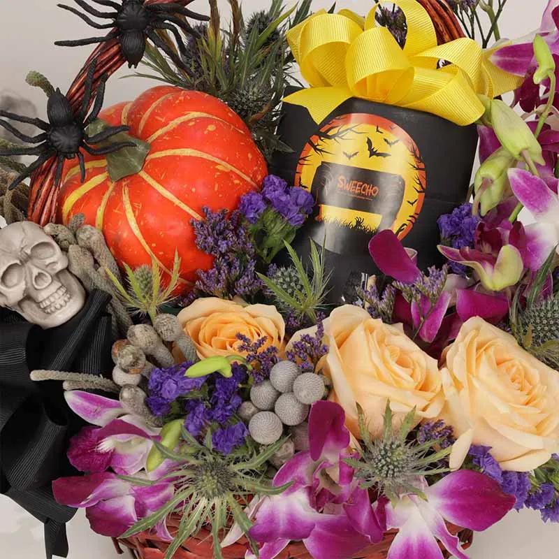 Halloween Floral Hamper Basket thumbnail 3