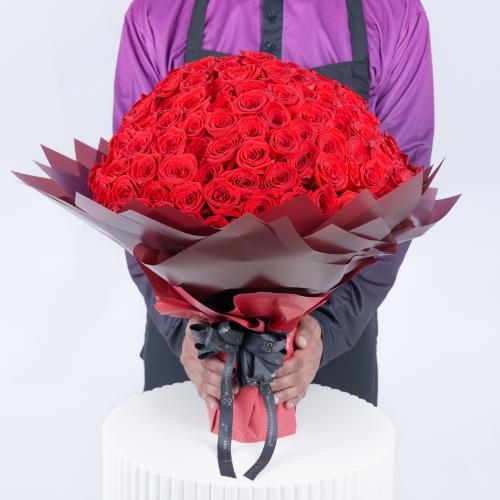 Love Story 151 Red Roses Bouquet - Flowers gift from Buy Any Flowers Dubai in Al Quoz Industrial Area 4, Dubai, UAE - image 2