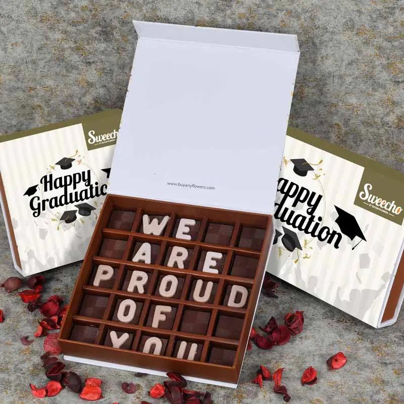 We Are Proud of You Chocolates By Sweecho in Dubai
