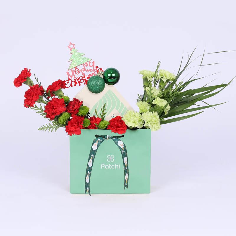 Merry Christmas Flower Patchi Arrangement