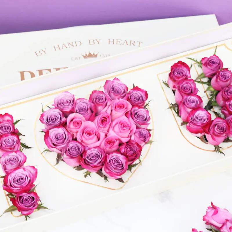 Mauve 33 Roses I Love You Box - Flowers gift from Buy Any Flowers Dubai in Al Quoz Industrial Area 4, Dubai, UAE - image 2