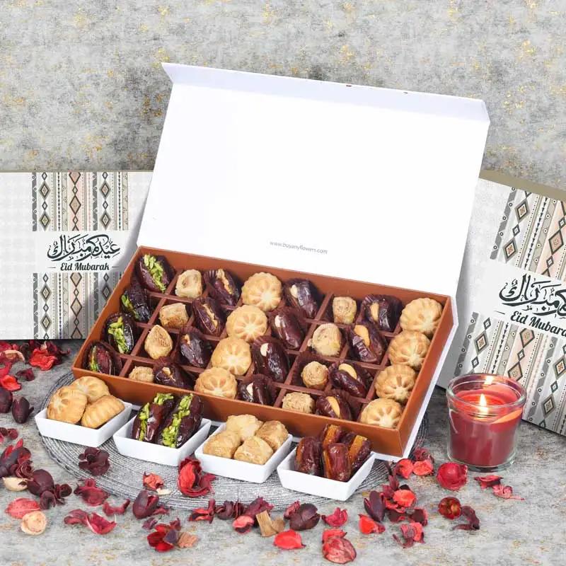 Eid Stuffed Dates Mamoul and Baklawa By Sweecho 32 Pcs Peach