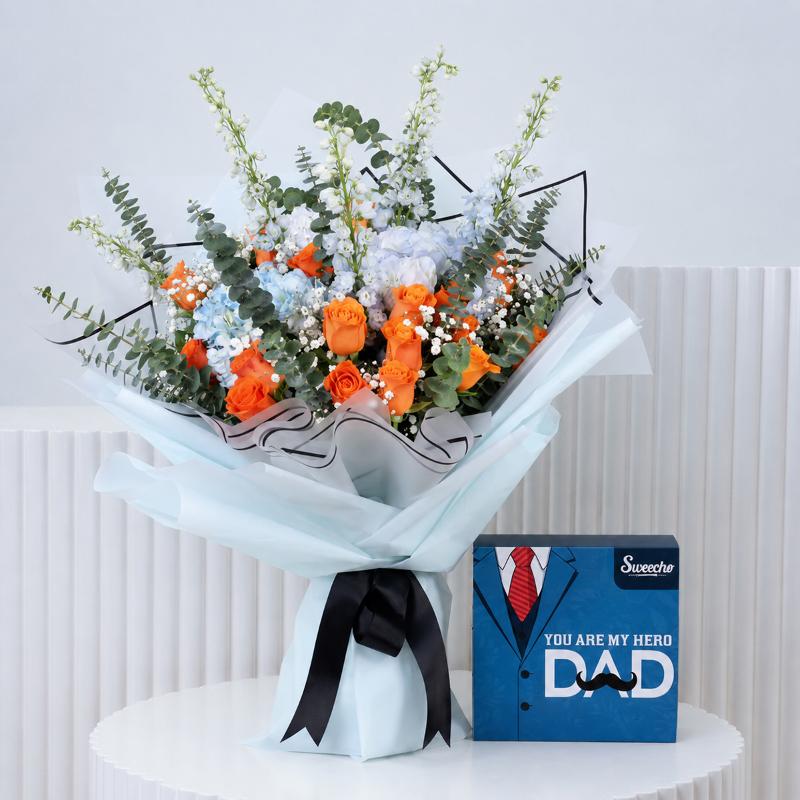 Fantastic Flower Bouquet and Assorted Chocolates - Flowers gift from Buy Any Flowers Dubai in Al Quoz Industrial Area 4, Dubai, UAE