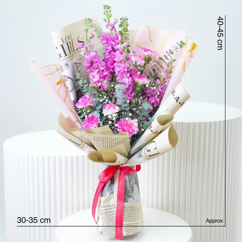 Blushing Pink Bouquet - Flowers gift from Buy Any Flowers Dubai in Al Quoz Industrial Area 4, Dubai, UAE - image 4