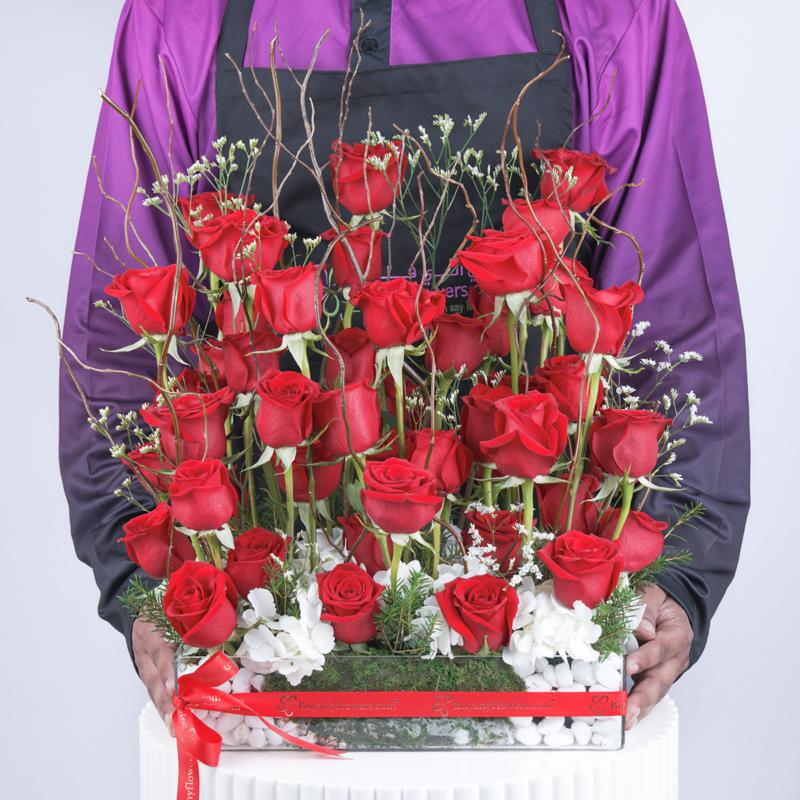 Foundation of Love Flower Arrangement - Flowers gift from Buy Any Flowers Dubai in Al Quoz Industrial Area 4, Dubai, UAE - image 3