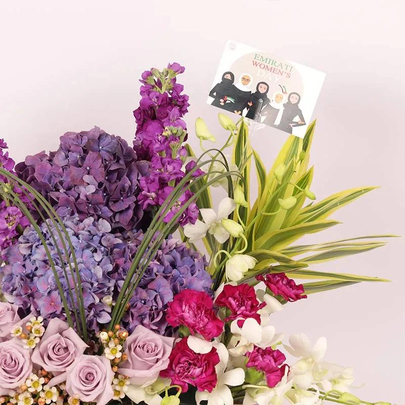 Mauve Flower Arrangement for Emirati Womens Day thumbnail 3