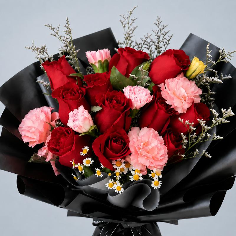 Crimson Pink and Birthday Balloon - Gift Sets gift from Buy Any Flowers Dubai in Al Quoz Industrial Area 4, Dubai, UAE - image 2