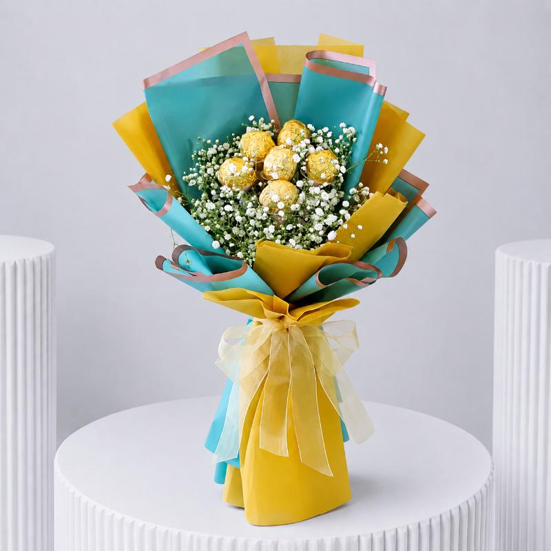 Special Elegant Ferrero Chocolate Bouquet - Chocolates gift from Buy Any Flowers Dubai in Al Quoz Industrial Area 4, Dubai, UAE