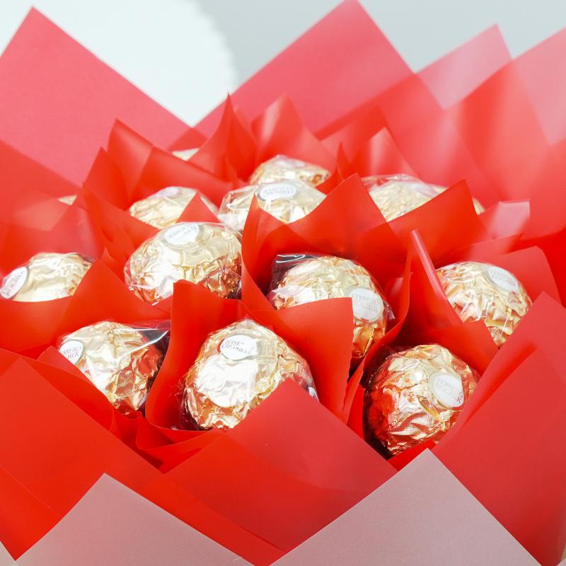 Love 16 Pcs Ferrero Rocher Bouquet - Chocolates gift from Buy Any Flowers Dubai in Al Quoz Industrial Area 4, Dubai, UAE - image 3