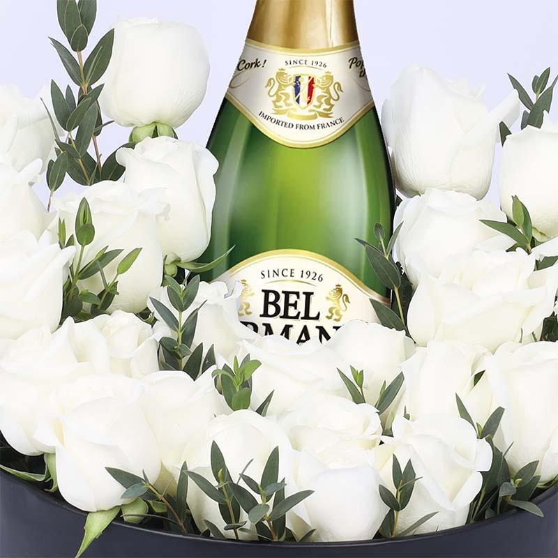 Holiday 25 Roses and Martini Arrangement thumbnail 3