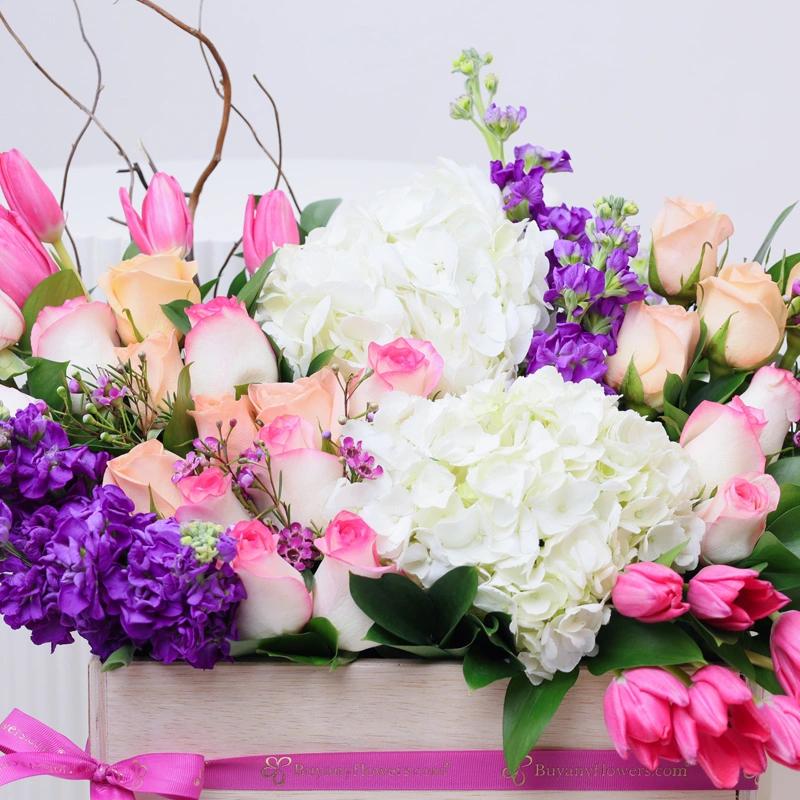 Bella Wooden Flower Arrangement thumbnail 3