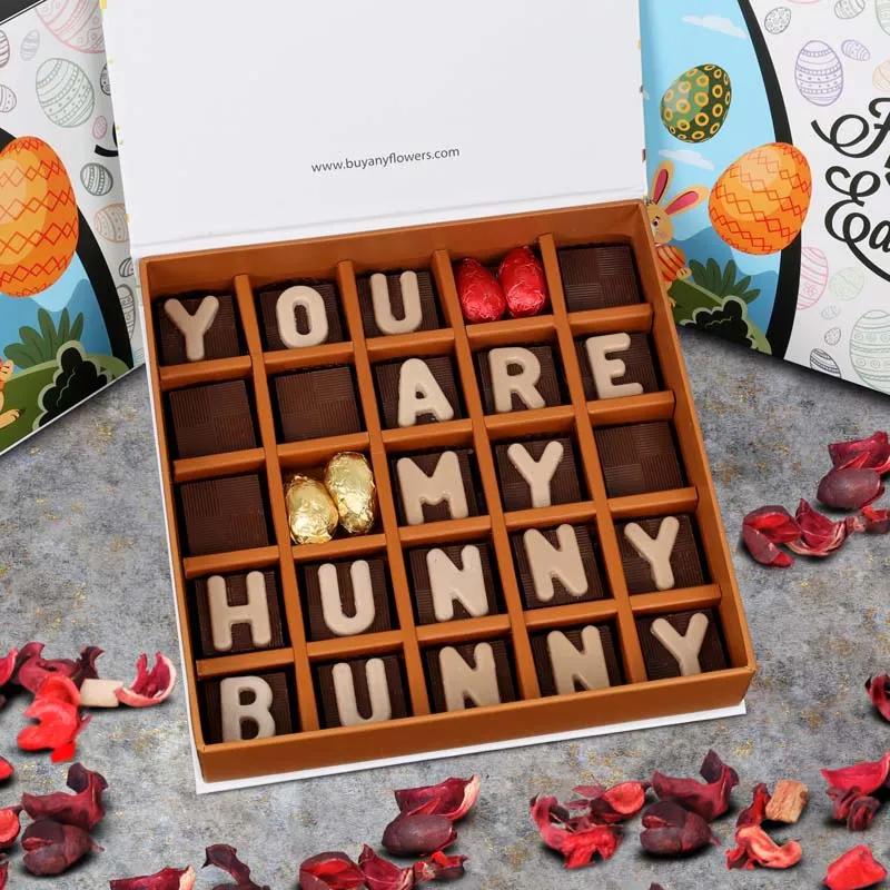You Are My Hunny Bunny Easter Chocolates By Sweecho thumbnail 2