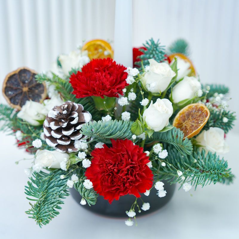 Christmas Table Centerpiece Green Mini thumbnail 4