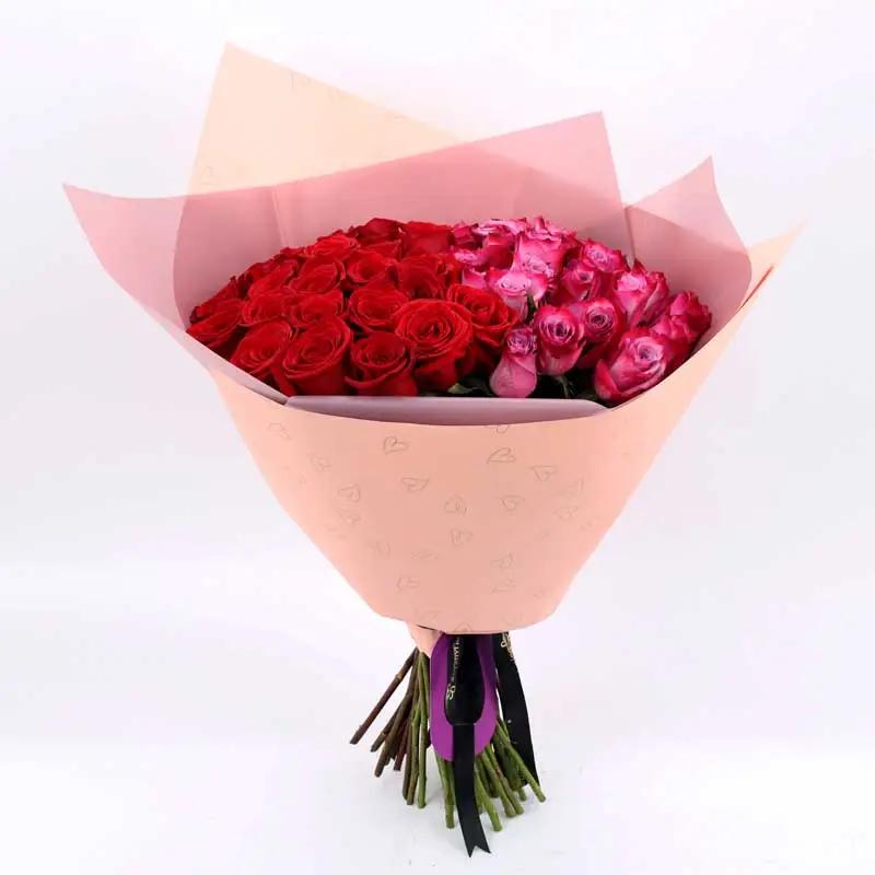 My Queen 51 Roses Bouquet Trio thumbnail 2