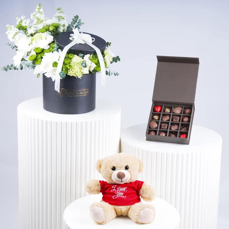 Ivory Flower Box Trio in Dubai