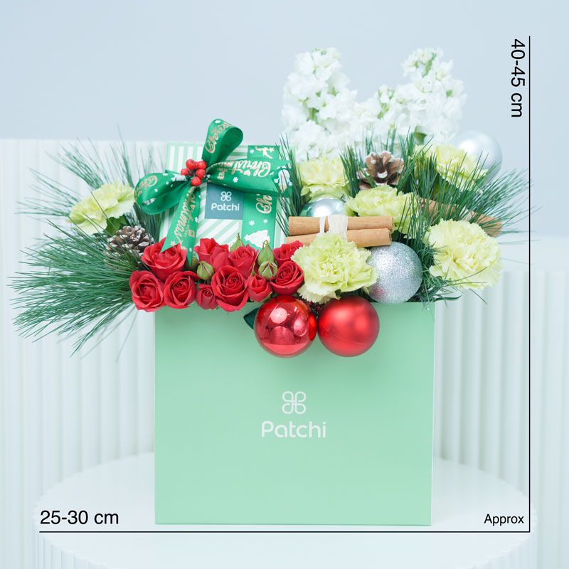 Christmas Wishes Flower Patchi Arrangement thumbnail 5