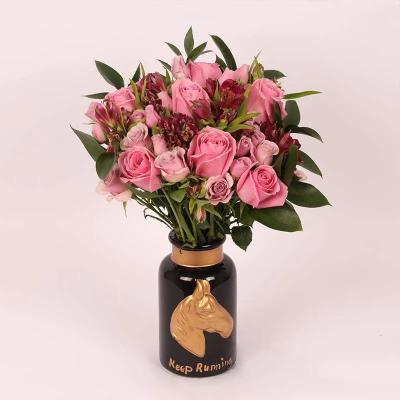 Purple and Pink Floral Duet