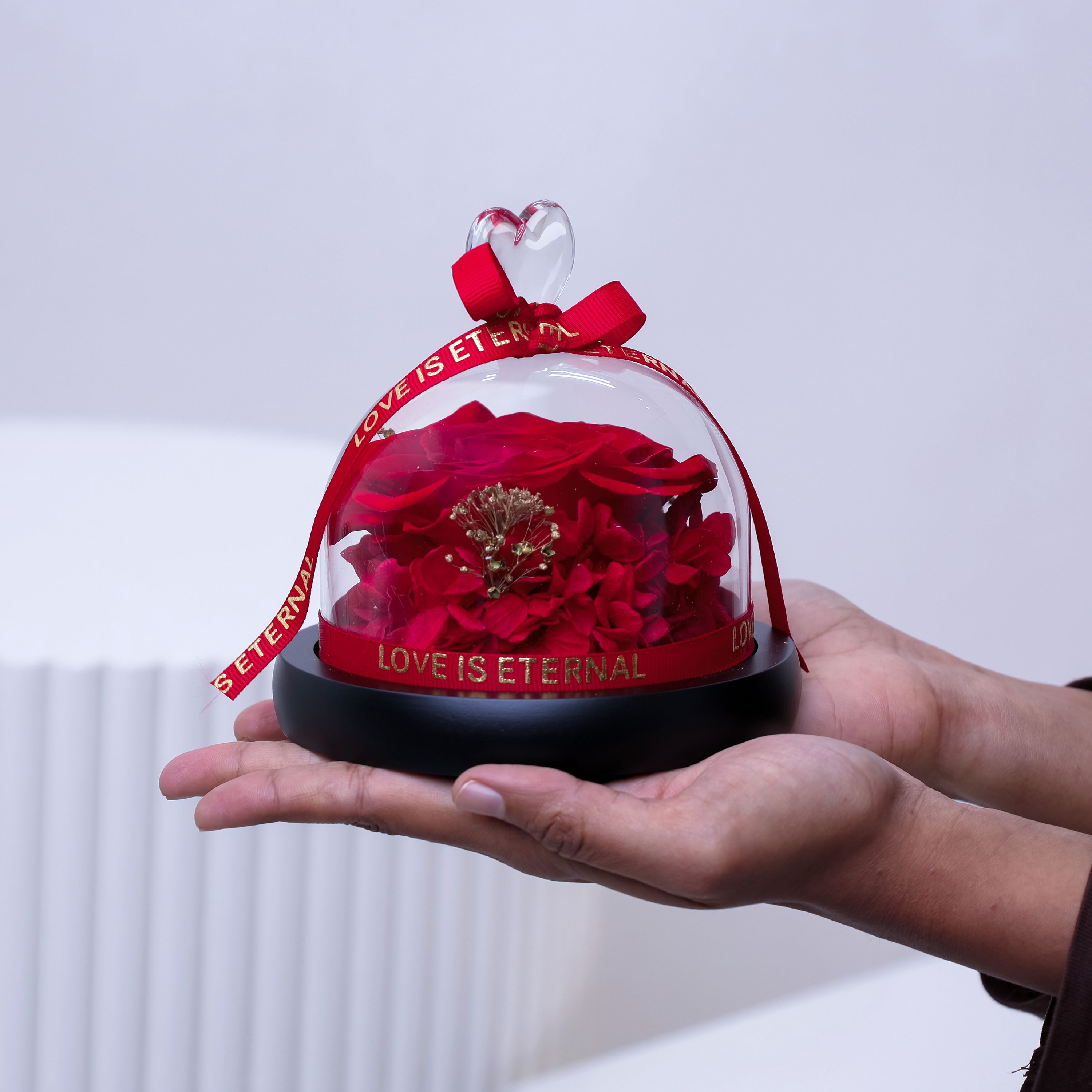 Designer Red Preserved Rose with Box thumbnail 2