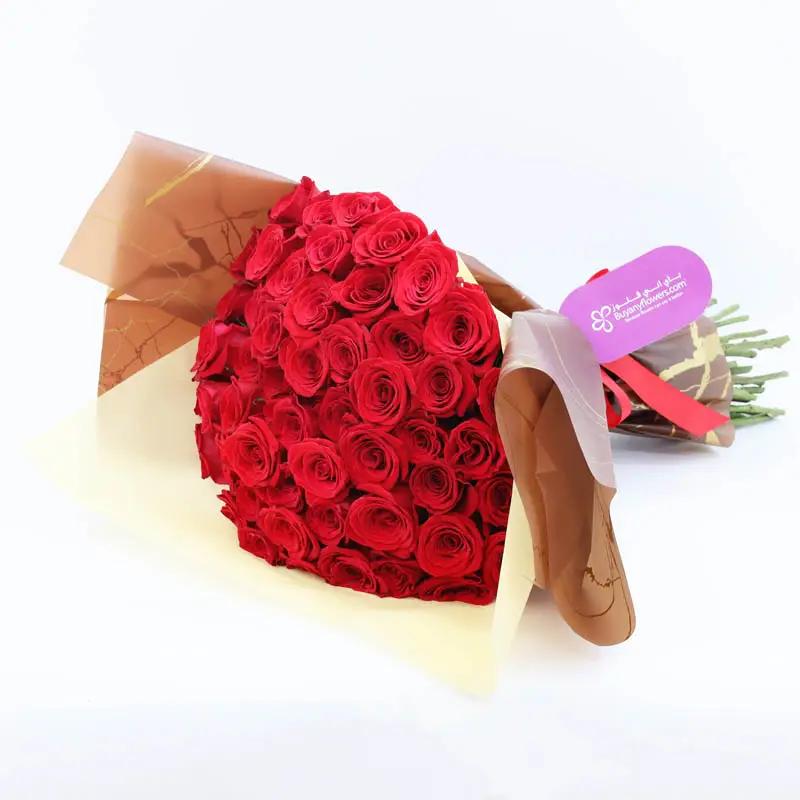 My Love 51 Red Roses Bouquet thumbnail 4