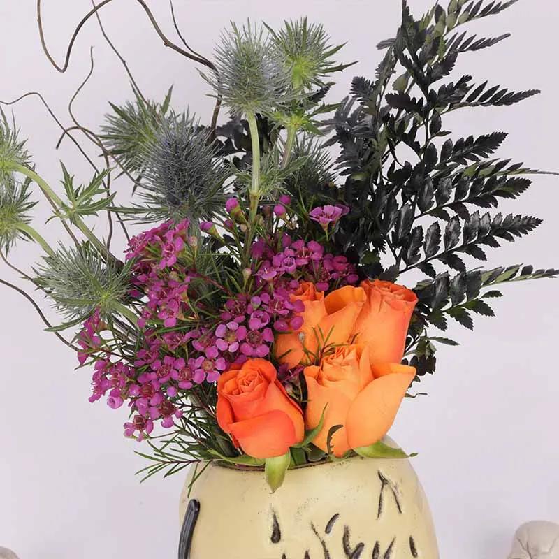 Skullful Sunset Flower Arrangement thumbnail 3