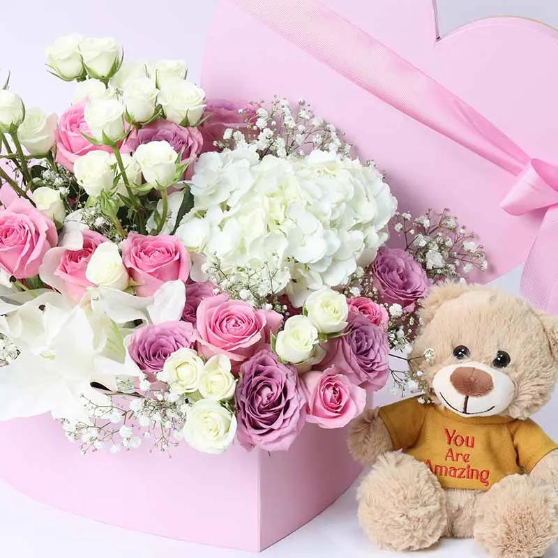 Pure Heart Flower and Teddy thumbnail 3