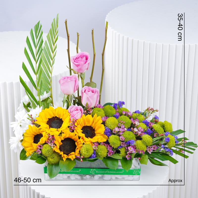Sunlit Harmony - Flowers gift from Buy Any Flowers Dubai in Al Quoz Industrial Area 4, Dubai, UAE - image 4