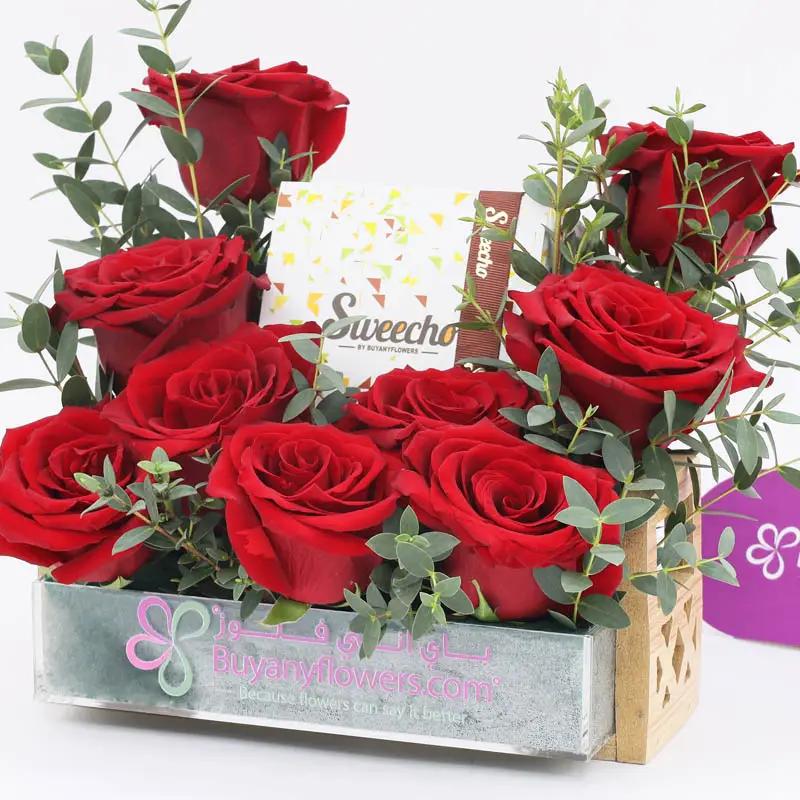 Choco Love 9 Red Roses Tray thumbnail 2
