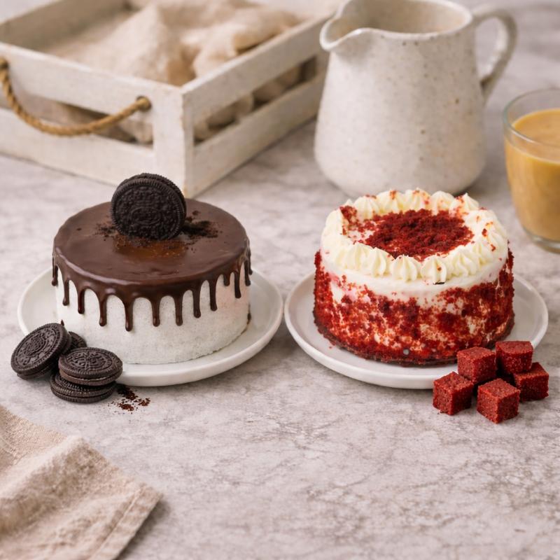 Oreo & Red Velvet Mono Cakes - Cakes gift from Buy Any Flowers Dubai in Al Quoz Industrial Area 4, Dubai, UAE