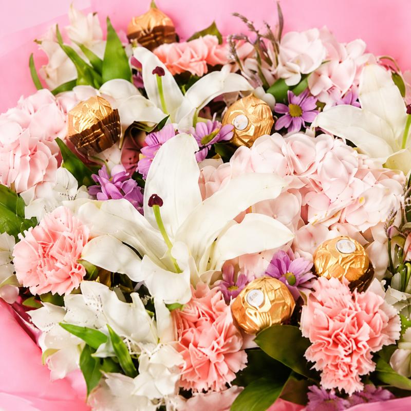 Care Flowers and Ferrero Bouquet - Chocolates gift from Buy Any Flowers Dubai in Al Quoz Industrial Area 4, Dubai, UAE - image 2