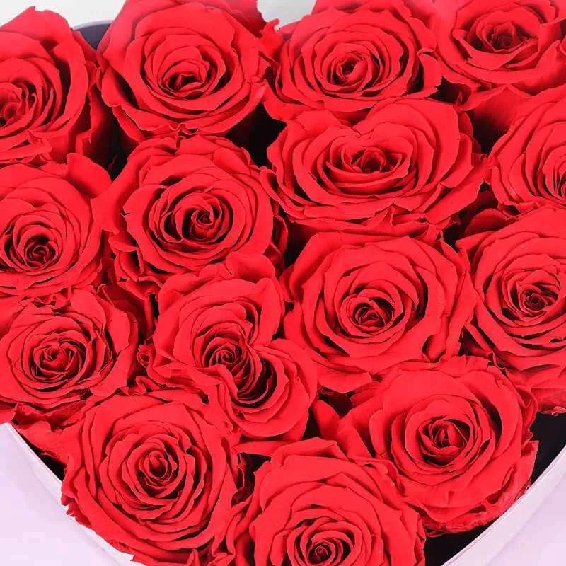 Pure Heart 15 Forever Red Roses in Premium Box thumbnail 3