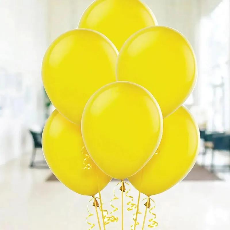 Yellow Helium Balloons 10 Pcs thumbnail 3