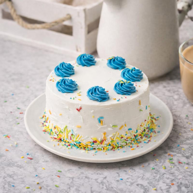 Vanilla Mono Cake - Cakes gift from Buy Any Flowers Dubai in Al Quoz Industrial Area 4, Dubai, UAE