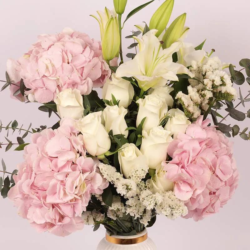 Pastel Love Flowers in Vase - Flowers gift from Buy Any Flowers Dubai in Al Quoz Industrial Area 4, Dubai, UAE - image 3