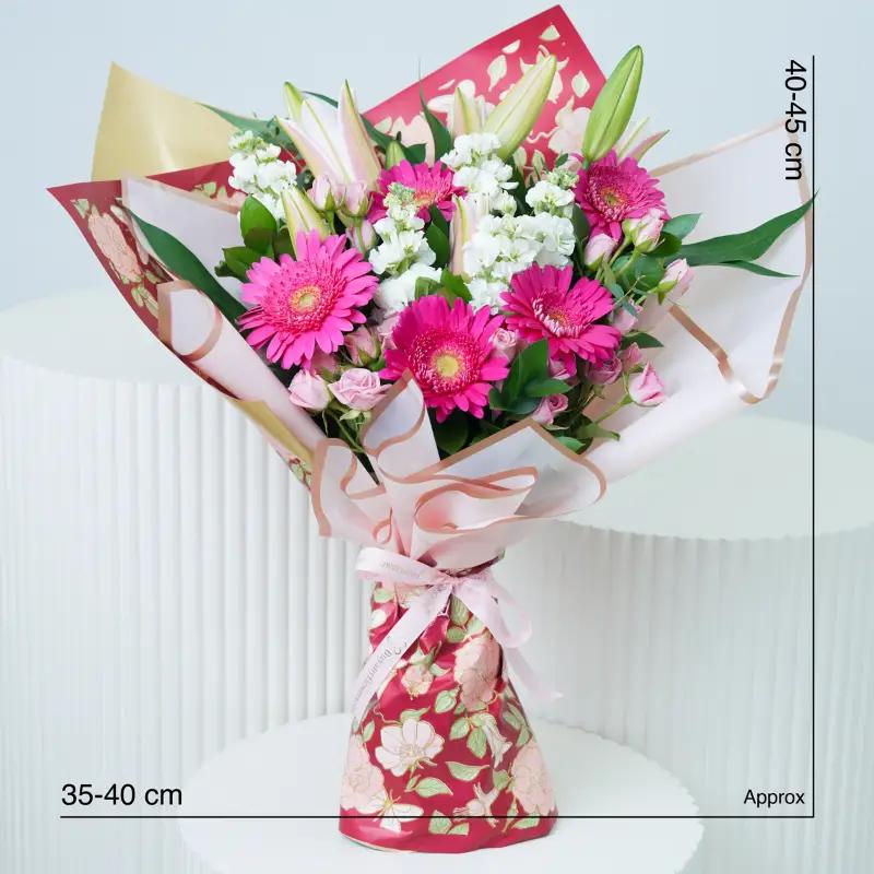 Pink Radiance Bouquet - Flowers gift from Buy Any Flowers Dubai in Al Quoz Industrial Area 4, Dubai, UAE - image 4