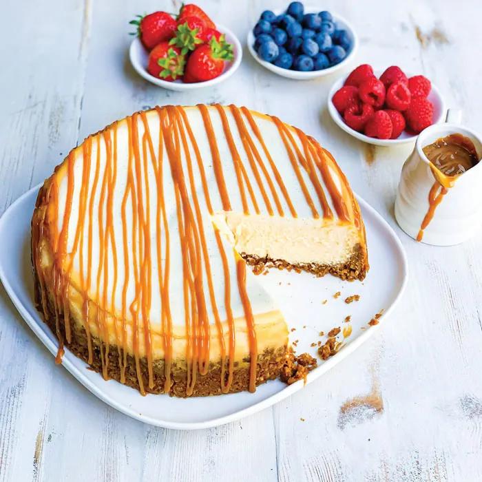 Salted Caramel Baked Cheesecake 4 Portion