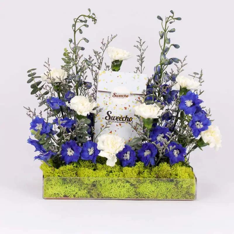 Lagoon Flowers and Chocolate Arrangement thumbnail 3