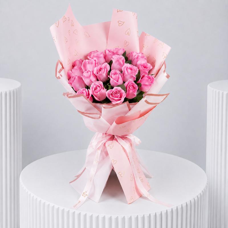 Pink Beauty 21 Roses in Dubai