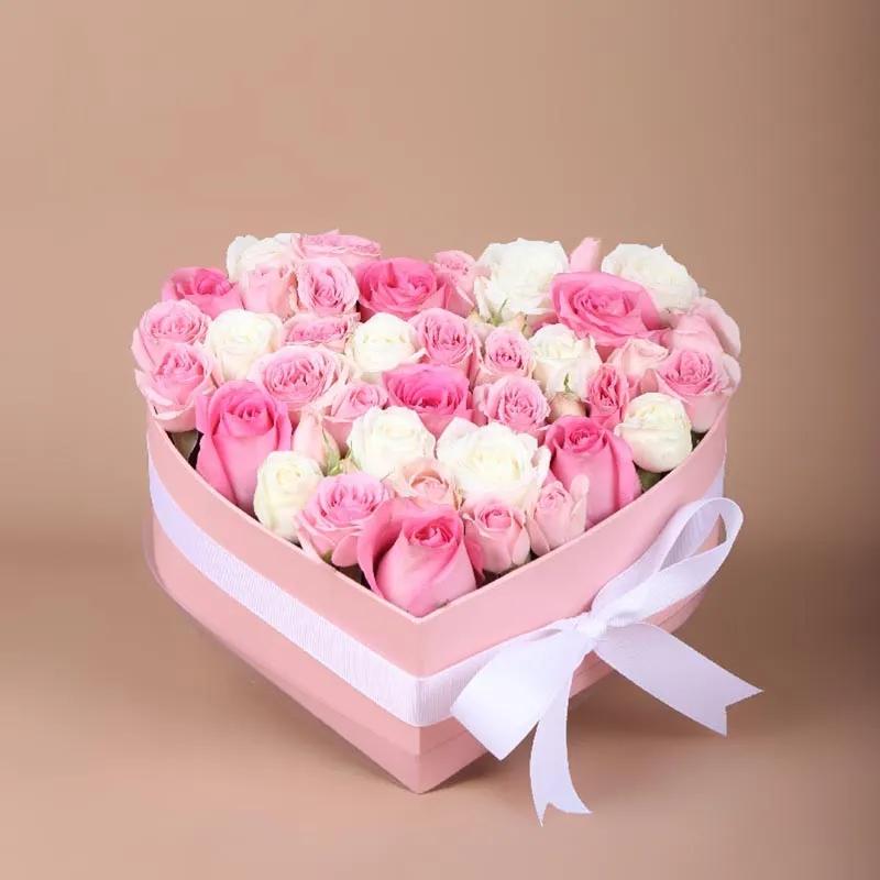 Pink and White Roses Arrangement