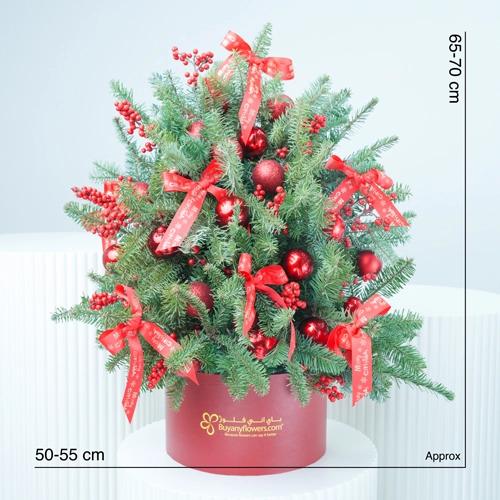 Christmas Tree Shape Arrangement Red - Gifts gift from Buy Any Flowers Dubai in Al Quoz Industrial Area 4, Dubai, UAE - image 4