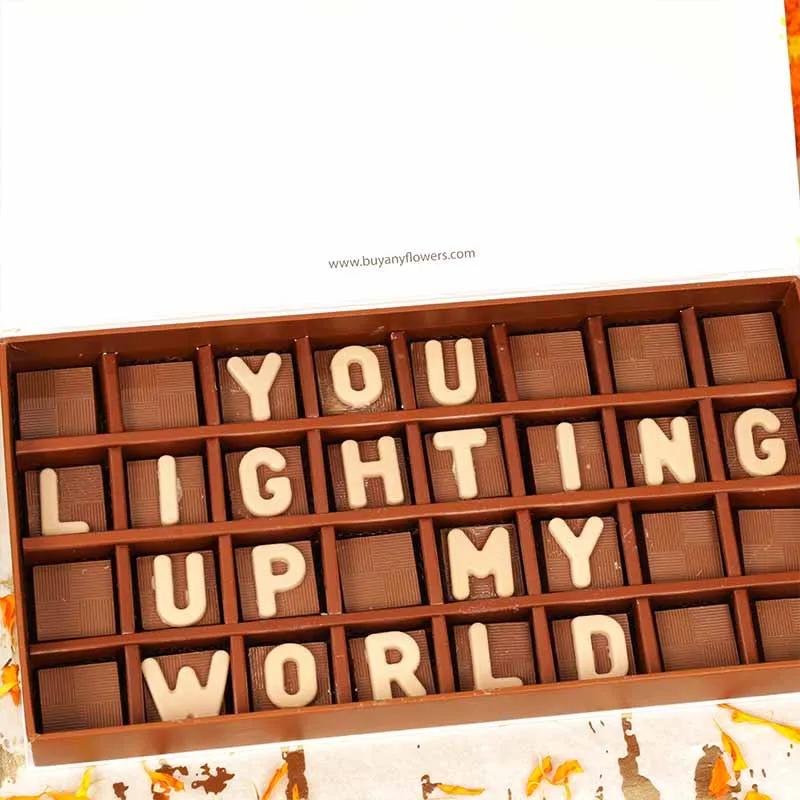 You Lighting Up My World Chocolates By Sweecho thumbnail 2