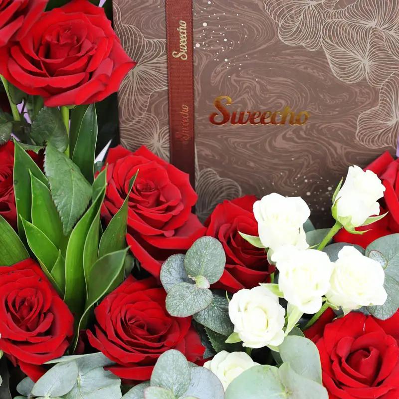 Scarlet Chocolate Flower Arrangement thumbnail 3