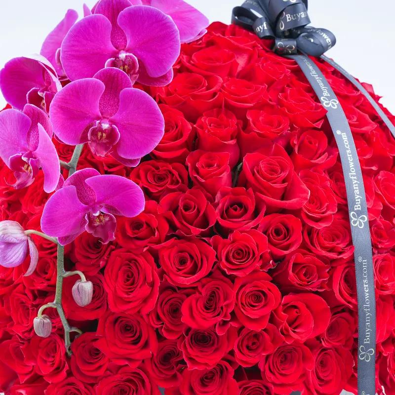 My Princess 251 Red Roses in Box - Flowers gift from Buy Any Flowers Dubai in Al Quoz Industrial Area 4, Dubai, UAE - image 2