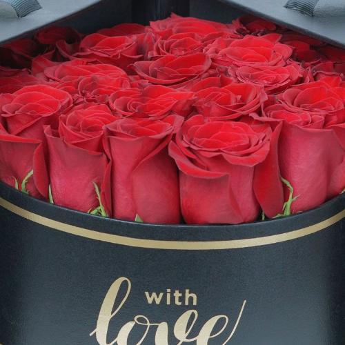 Love Surprise Black Box - Flowers gift from Buy Any Flowers Dubai in Al Quoz Industrial Area 4, Dubai, UAE - image 3