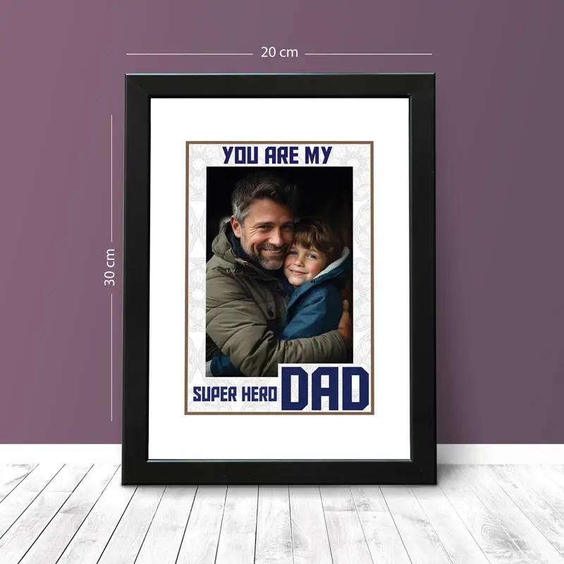 Super Hero Dad Personalised Photo Frame thumbnail 3