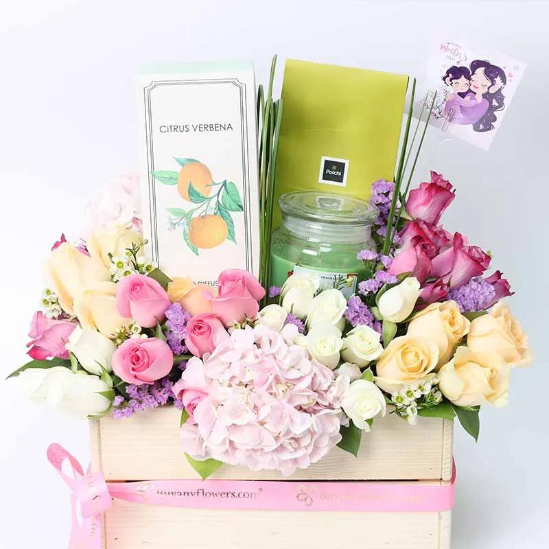 Mothers Day Abundance Flower Hamper thumbnail 2