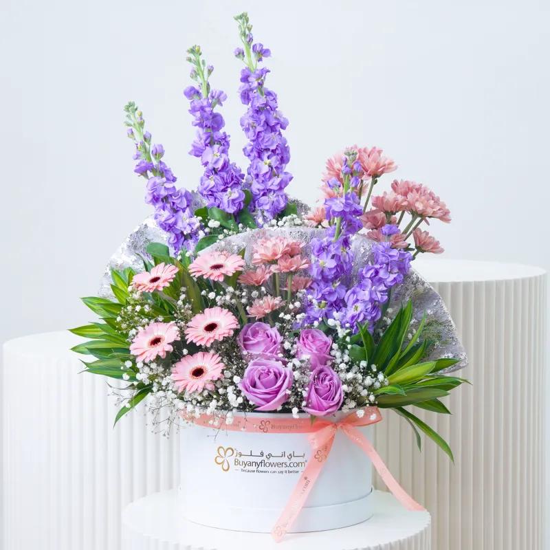 Twilight Flower Box - Flowers gift from Buy Any Flowers Dubai in Al Quoz Industrial Area 4, Dubai, UAE